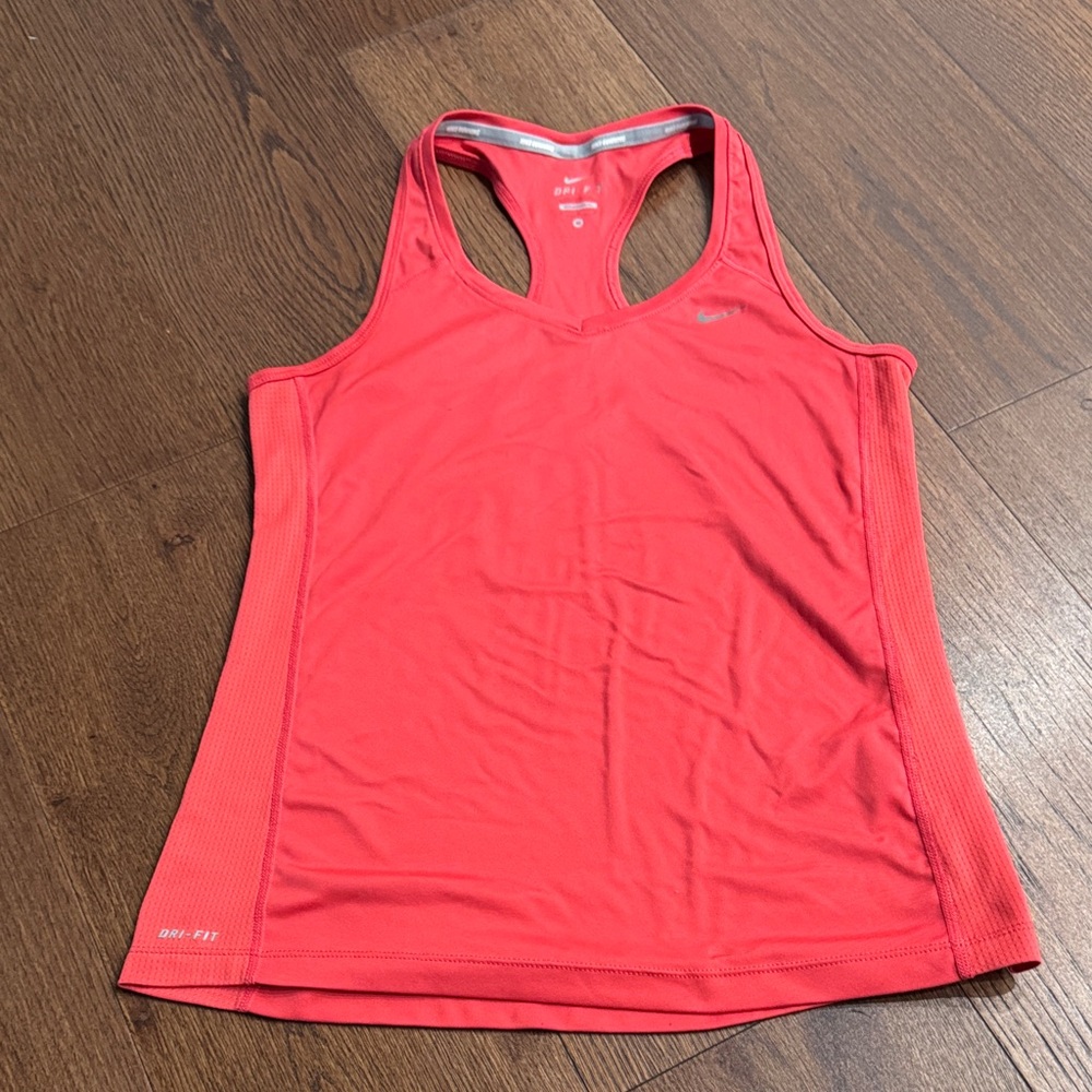 Nike Coral/ Pink Racerback Dri-FIT Tank Top - Women